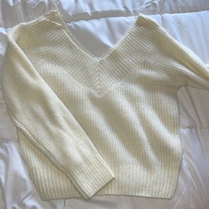 Off the Shoulder H&M Cropped Sweater